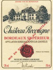 Chteau Recougne - Bordeaux Suprieur 2019 (750ml) (750ml)
