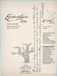 Escorihuela Gascon - 1884 Organic Vineyard Malbec NV (750ml) (750ml)